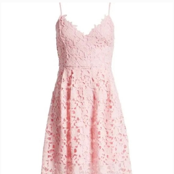 ASTR The Label Pink Lace Midi Dress - Picture 4 of 10